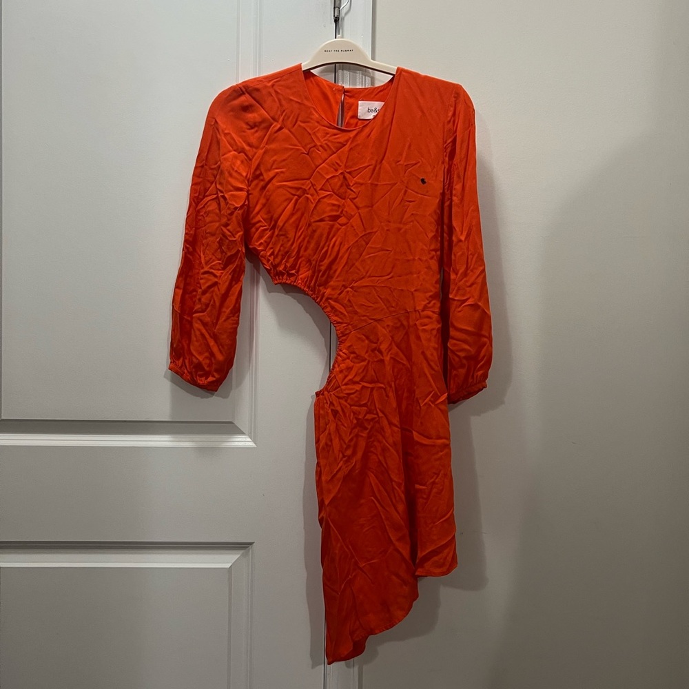 Ba&sh Orange Bonica Dress Size Small $350 - Picture 2 of 6